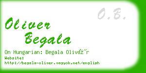 oliver begala business card